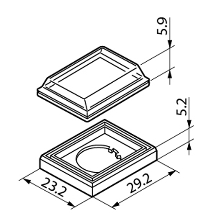 NKK Switches AT4115, Push Button Cap