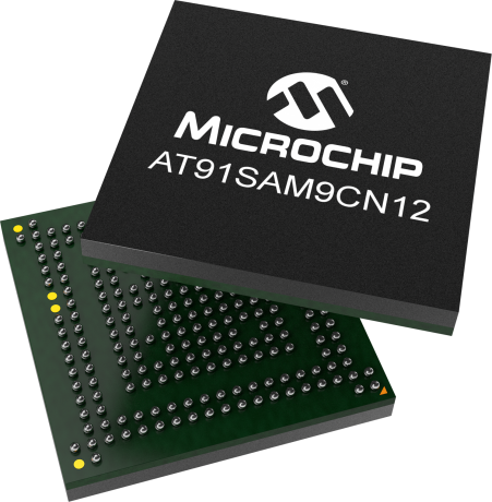 Microchip AT91SAM9CN12B-CFUR ARM926EJ-S Microprocessor AT91SAM9CN12B 32 bit ARM 400 MHz 217-Pin BGA