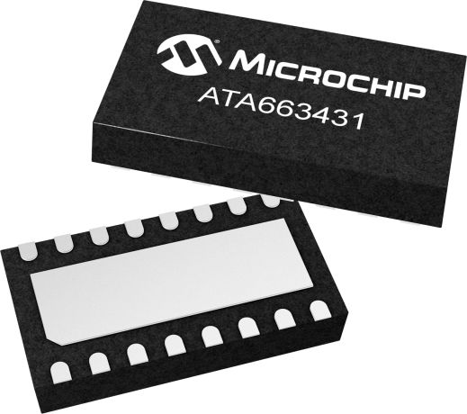 Microchip ATA663431-GDQW, CAN Caps 20 kbps, 16-Pin VDFN