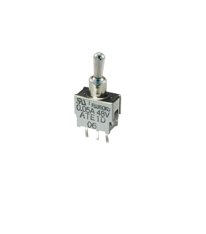 Nidec Components Toggle Switch, PCB Mount, On-On, SPDT, Terminal Terminal