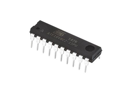 Microchip ATF16V8CZ-15PU Simple Programmable Logic Device ATF16V8CZ 150 Gates, 8 Macro Cells, 8 I/O, 62 MHz In System