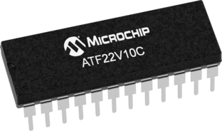 Microchip Simple Programmable Logic Device ATF22V10C 500 Gates, 10 Macro Cells, 22 I/O, 125 MHz In System