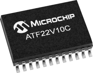 Microchip Electrically Erasable Programmable Logic Device ATF22V10CQ 500 Gates, 10 Macro Cells, 22 I/O, 166 MHz In