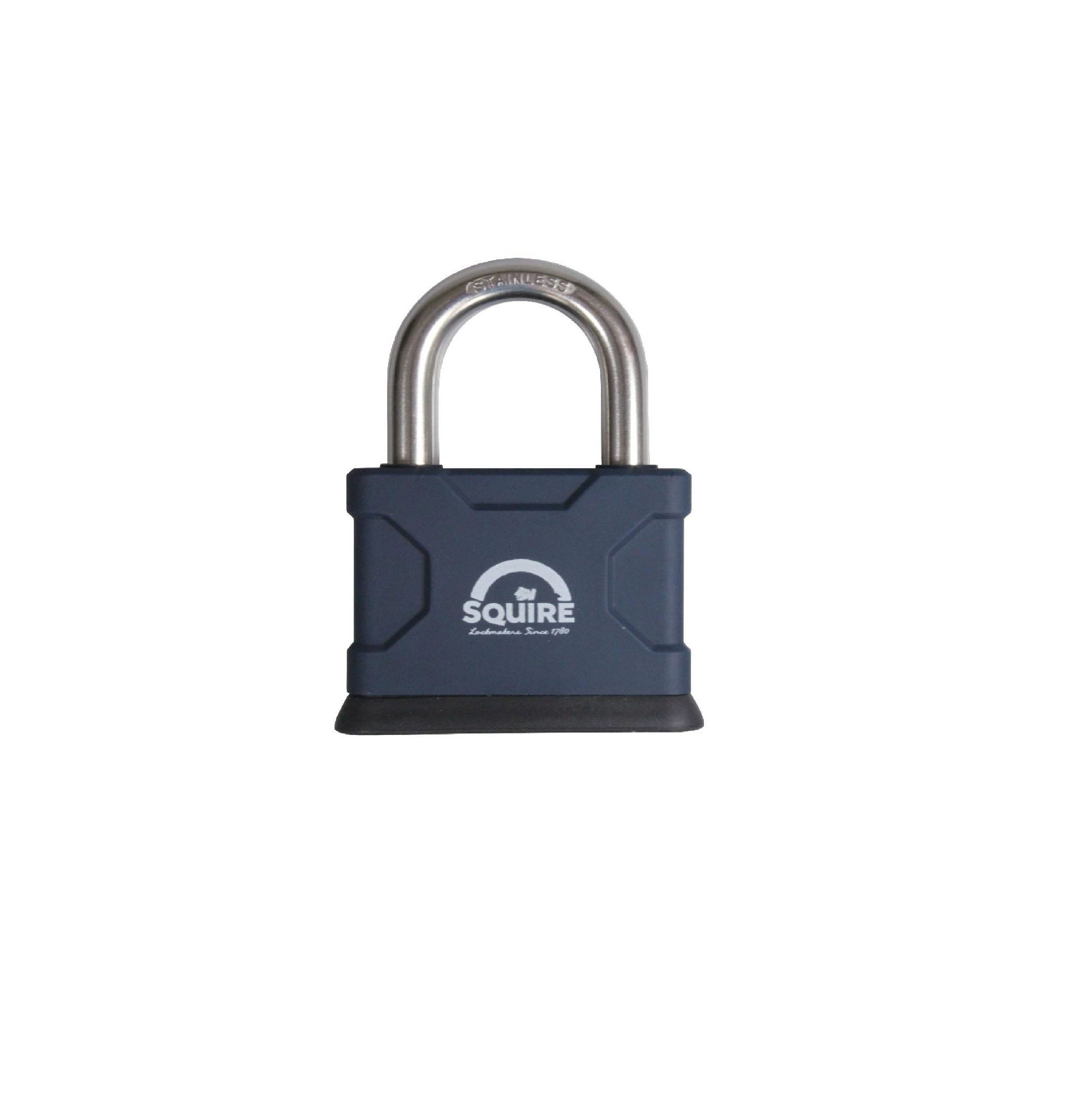 Squire Key Stainless Steel, Brass Padlock Weatherproof, 8.8 mm Shackle