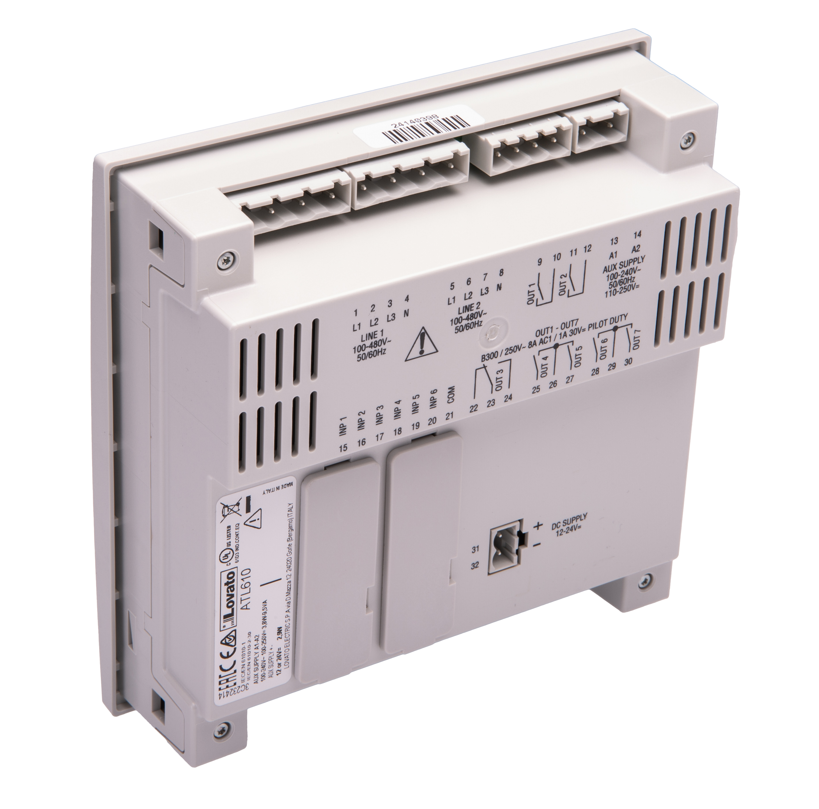 atl610 Lovato ATL Series Controller, Relay Output, 6-Input, Digital Input
