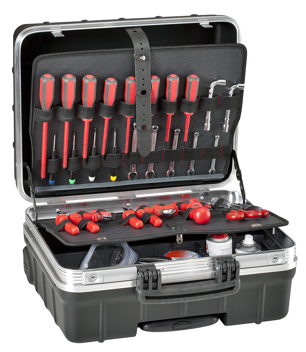 atomik-wh-pel GT Line 2 Drawer Plastic Tool Case Wheeled 352 mm 465 mm 255mm