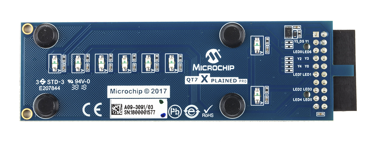 atqt7-xpro Microchip QT7 Xplained Pro Extension Kit Add On Board for Xplained Pro MCU Board