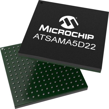 Microchip ATSAMA5D22C-CUR Cortex A5 MPU Microprocessor SAMA5D2 32 bit ARM V7-A 500 MHz 196-Pin TFBGA