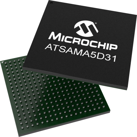 Microchip ATSAMA5D31A-CFUR ARM Cortex A5 Microprocessor SAMA5D3 32 bit ARM 500 MHz 324-Pin TFBGA