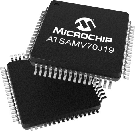 Microchip FLASH 512 kB Audio, Ethernet, USB Flash Memory 64-Pin LQFP, ATSAMV70J19B-AABVAO