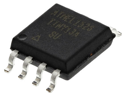 Microchip ATTINY13A-SU, 8 bit AVR, ATTINY13A Microcontroller, 20 MHz, 1kB FLASH, 8-Pin SOIC