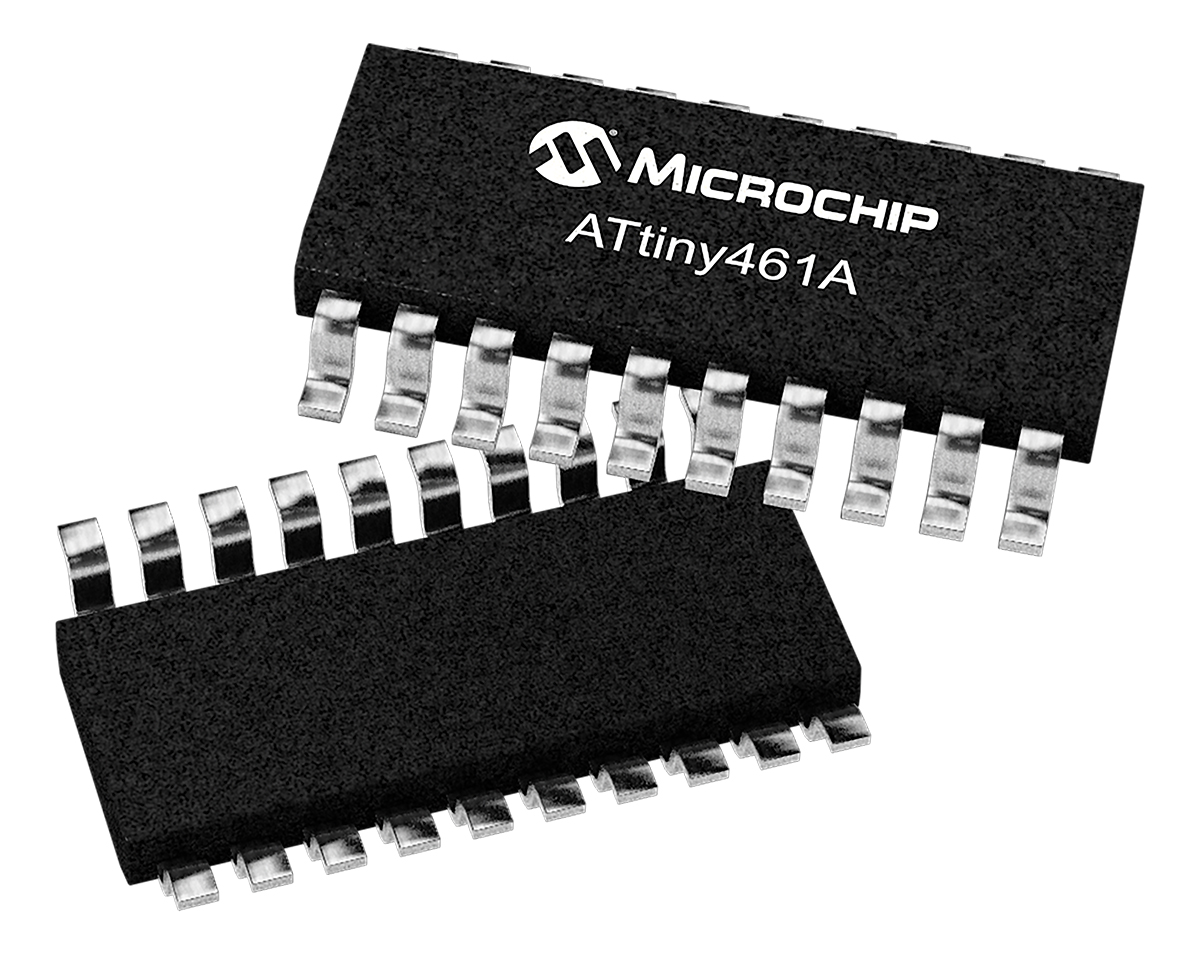 Microchip ATTINY461A-MU, 8 bit AVR, ATTINY461A Microcontroller, 20 MHz, 4kB FLASH, 32-Pin MLF