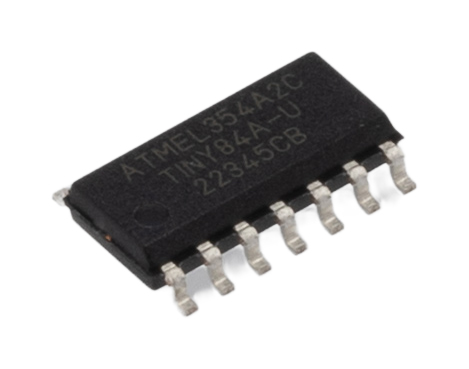 Microchip ATTINY84A-SSU, 8 bit AVR, tinyAVR Microcontroller, 20 MHz, 8kB FLASH, 14-Pin SOIC