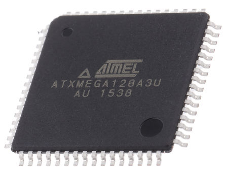 Microchip ATXMEGA128A3U-AU, 16 bit AVR, ATXMEGA128A3U Microcontroller, 32 MHz, 128kB FLASH, 64-Pin TQFP