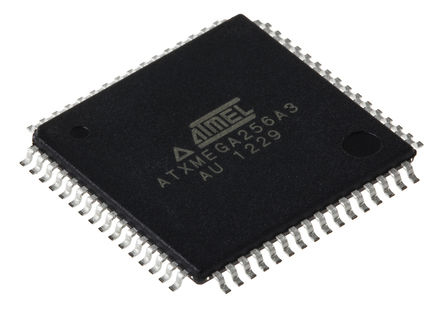Microchip ATXMEGA256A3-AU, 16 bit AVR, ATxmega256A3 Microcontroller, 32 MHz, 256kB FLASH, 64-Pin TQFP