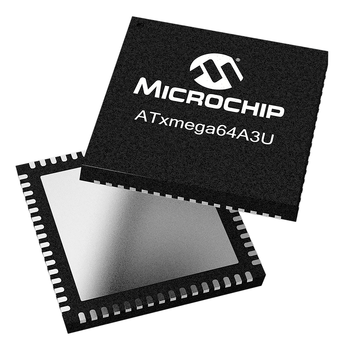 Microchip ATXMEGA64A3U-MH, 16 bit AVR, ATxmega64A3U Microcontroller, 32 MHz, 64kB FLASH, 64-Pin QFN