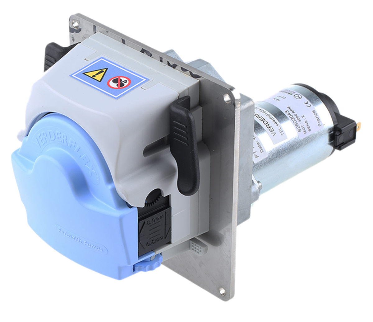 Verderflex Peristaltic Electric Positive Displacement Pump, 0.38L/min, 1 bar, 12V dc