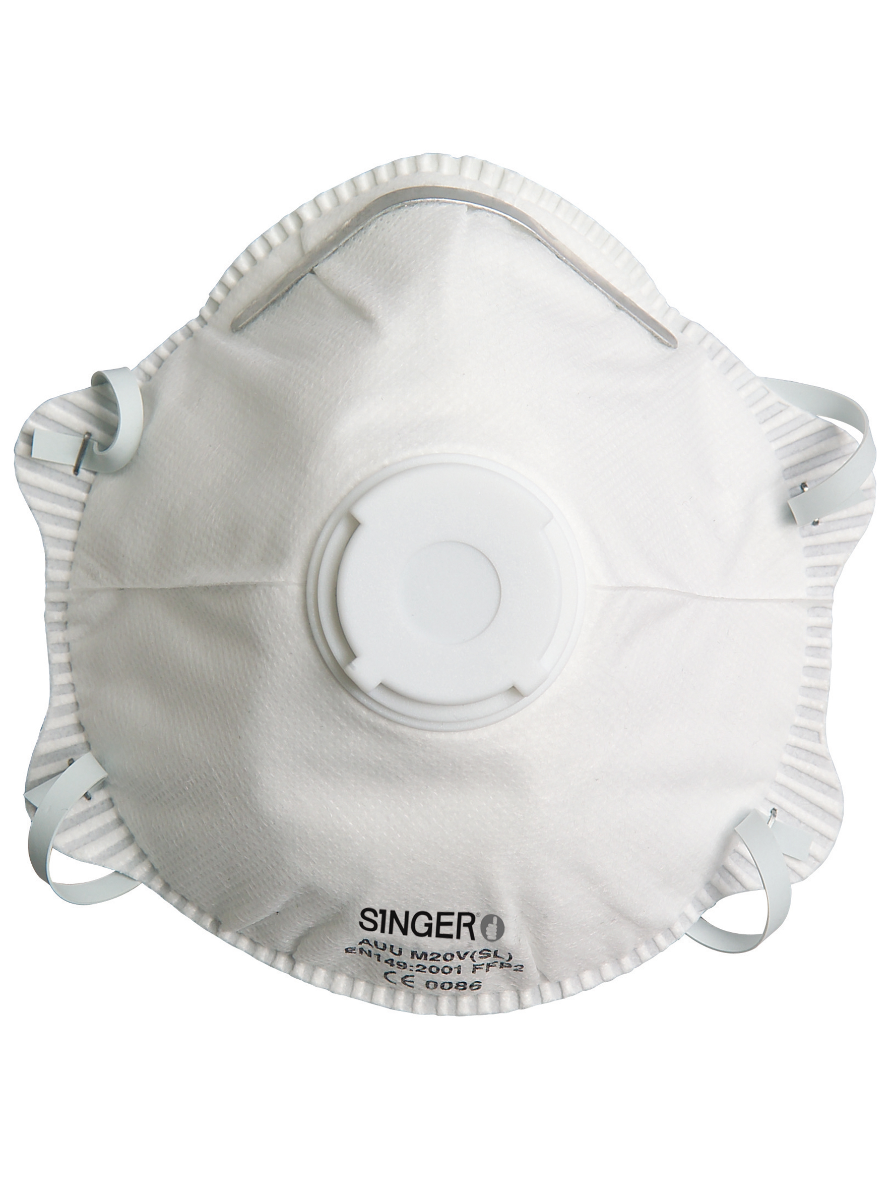 SINGER SAFETY AUUM Series Disposable Respirator for General Purpose Protection Valved, FFP2 NR D 10 Per Pack per Package
