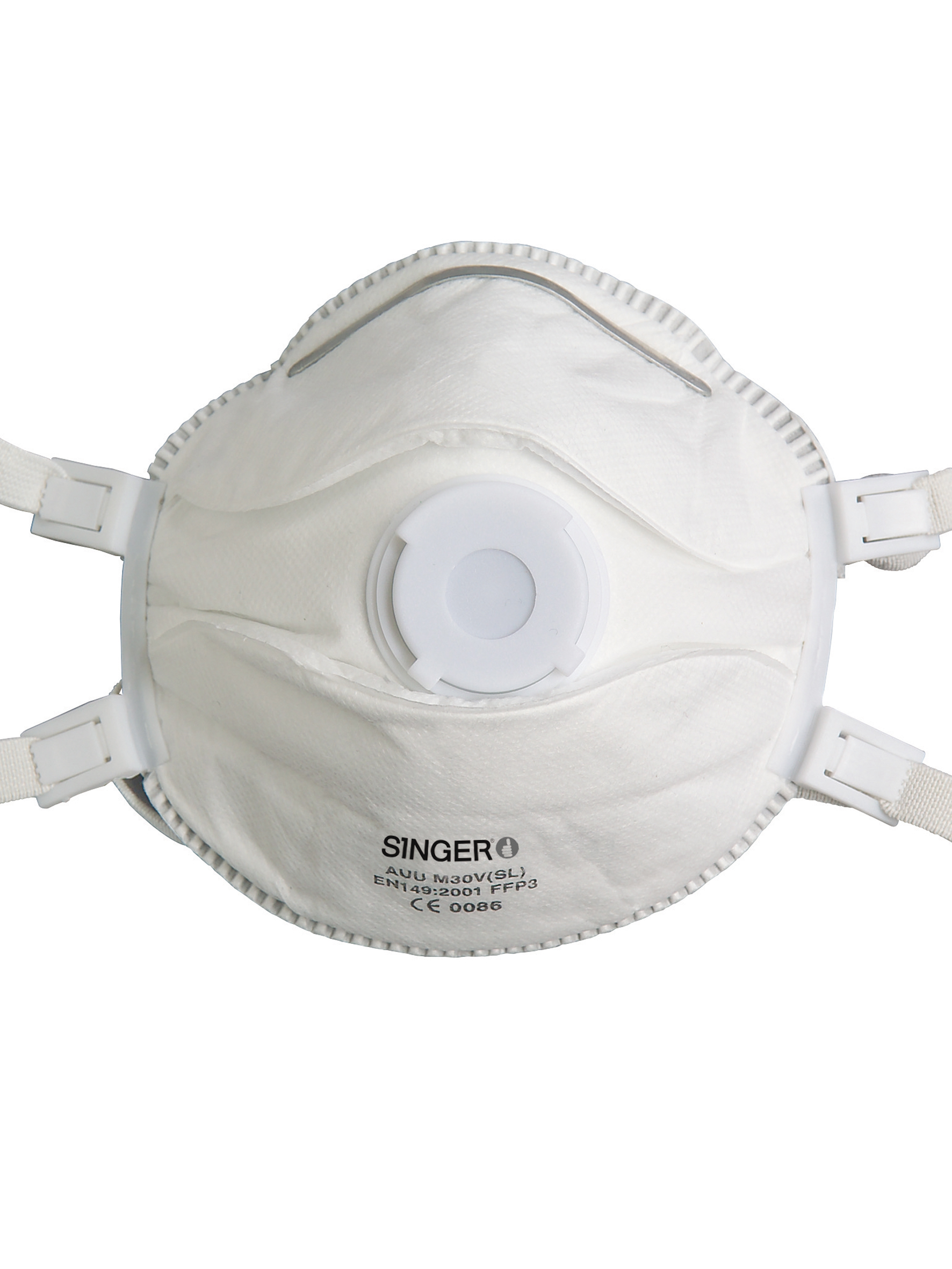 SINGER SAFETY AUUM Series Disposable Respirator for General Purpose Protection Valved, FFP3 NR D 5 Per Pack per Package