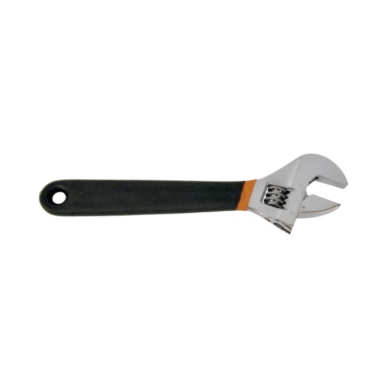 Avit Adjustable Wrench, 250mm Overall, 30 mm Jaw Capacity, Soft Grip Handle