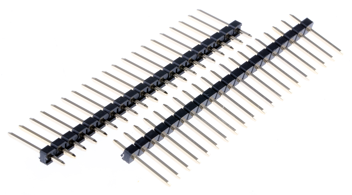 ASSMANN WSW AW Series Straight Through Hole Pin Header, 20 Contact(s), 2.54 mm Pitch, 1 Row, Unshrouded