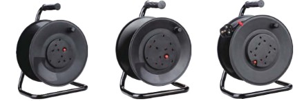E-Pro LDCBREE-1, Extension Lead, 25M Cable Reel, 4 Earthed Contact Sockets