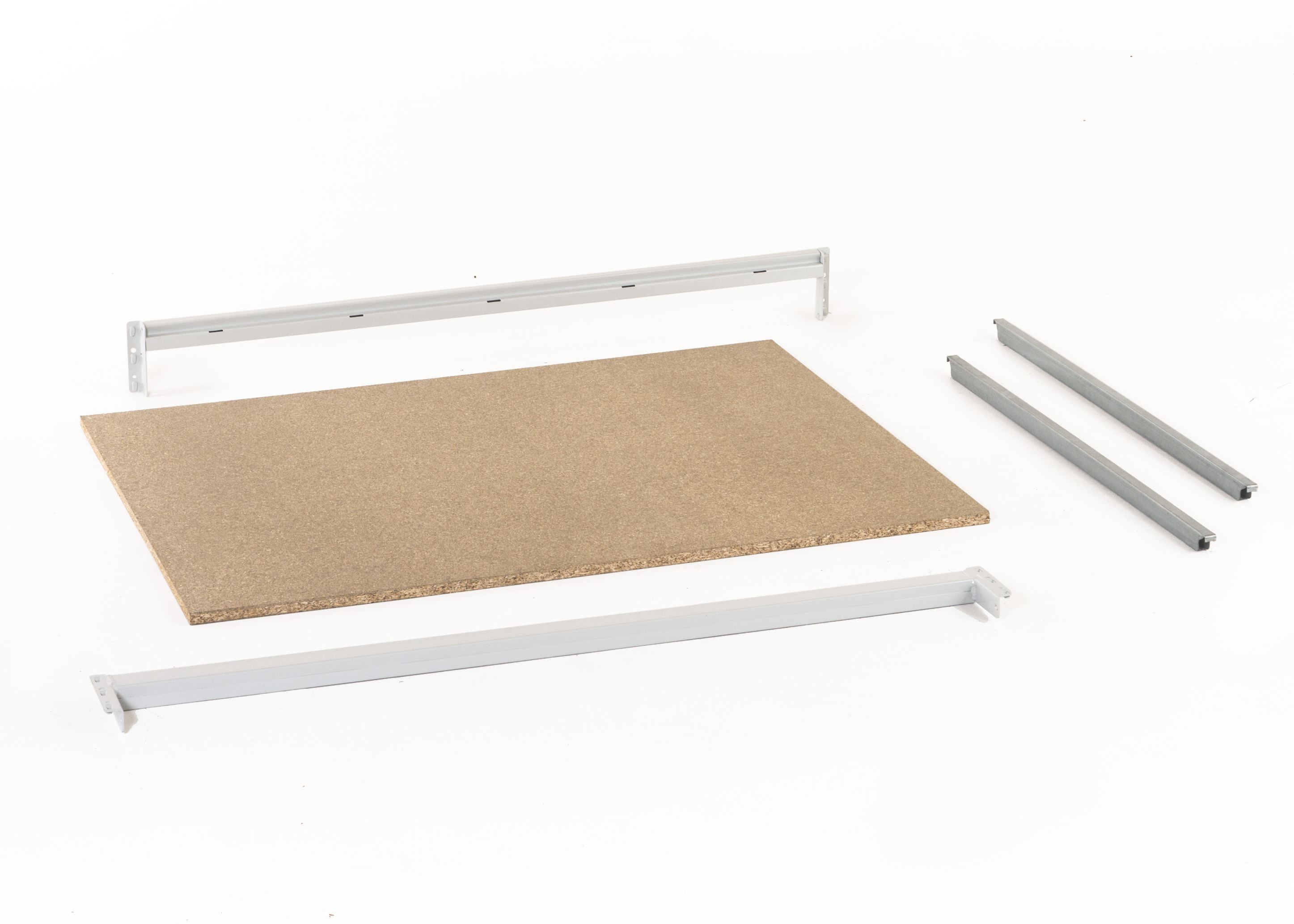 axzhybrsec3027d2s Manorga Galvanised Sheet Steel Shelving System, 8 m, 1100 mm, 1000 kg Load