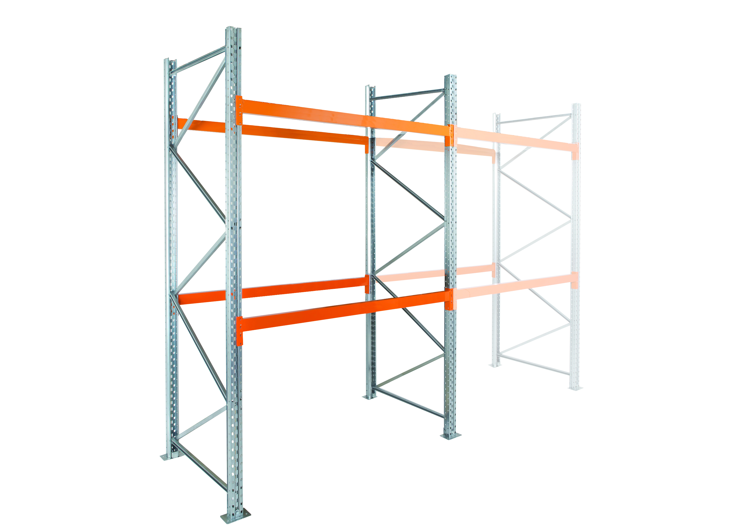 Manorga Steel Orange Storage Racking, 3000 mm x 1100 mm