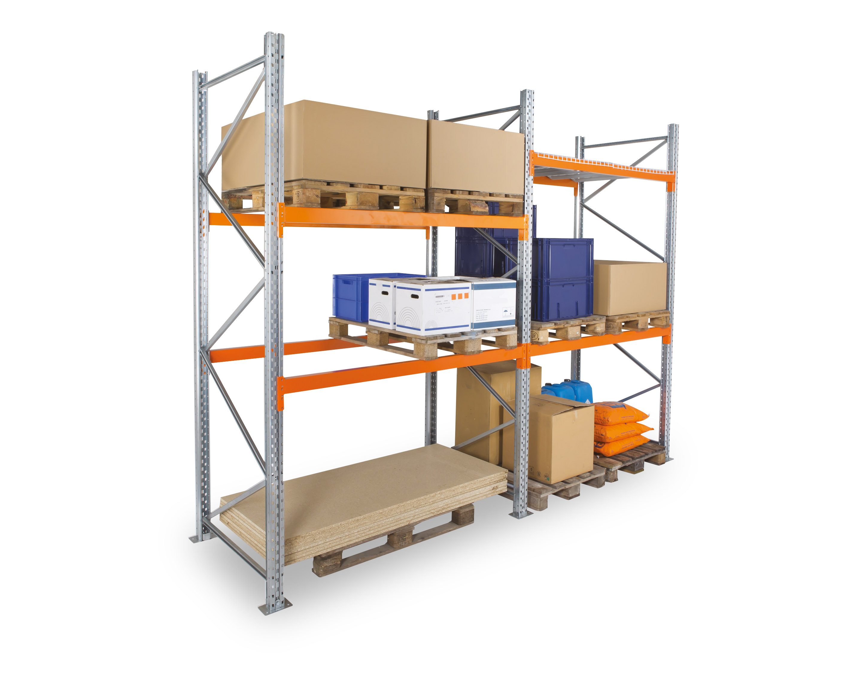 axzrackpal3027es2 Manorga Steel Orange Storage Racking, 3000 mm x 1100 mm