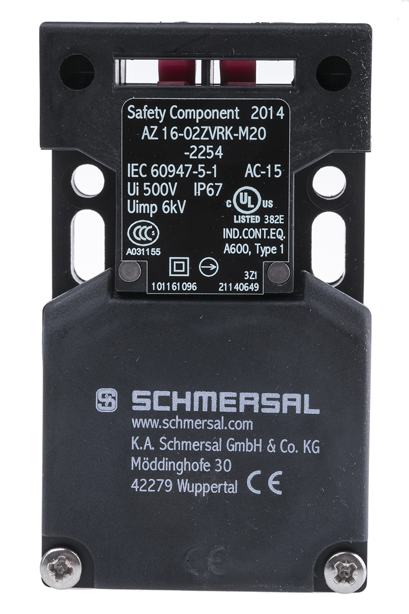 Schmersal AZ16 Safety Interlock Switch, Keyed, Fibreglass Reinforced Thermoplastic, Interlock