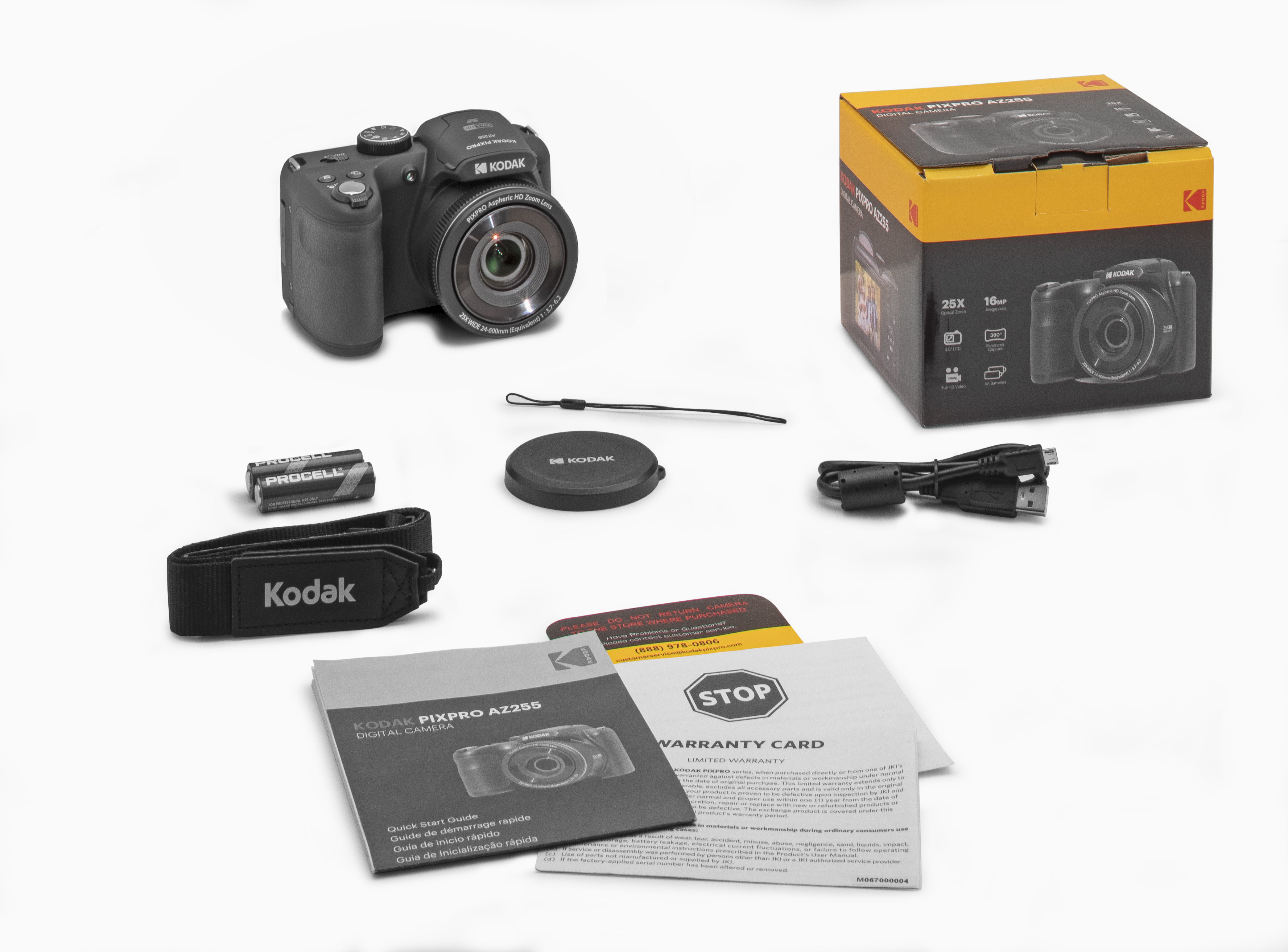 az255bk Kodak AZ255BK Action Digital Camera 16 MP