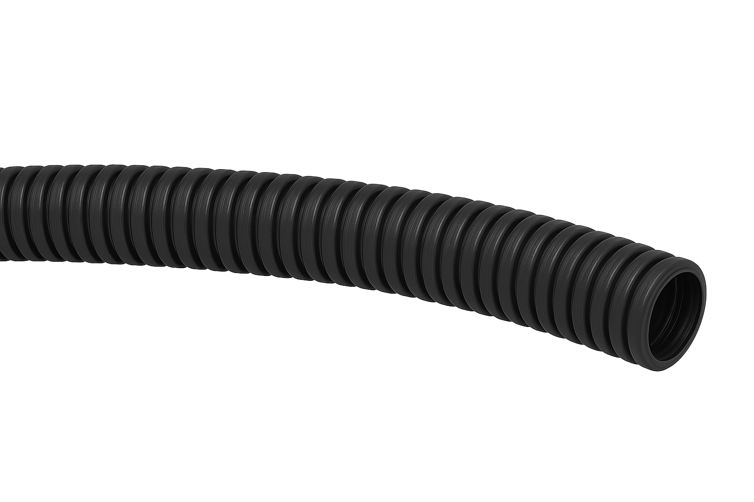E-Pro Black Polyamide Flexible Conduit ID 48.50mm OD 54.50mm UL94 V2 750N