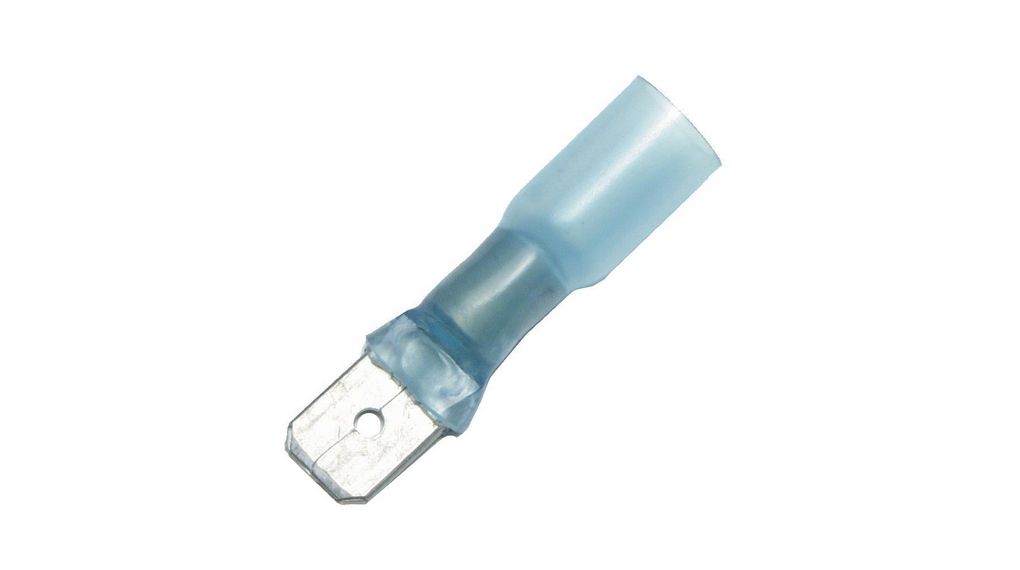 nVent RAYCHEM B-106 Blue Insulated Spade Connector, 6.35 x 0.76 mm Tab Size 22 AWG to 10 AWG