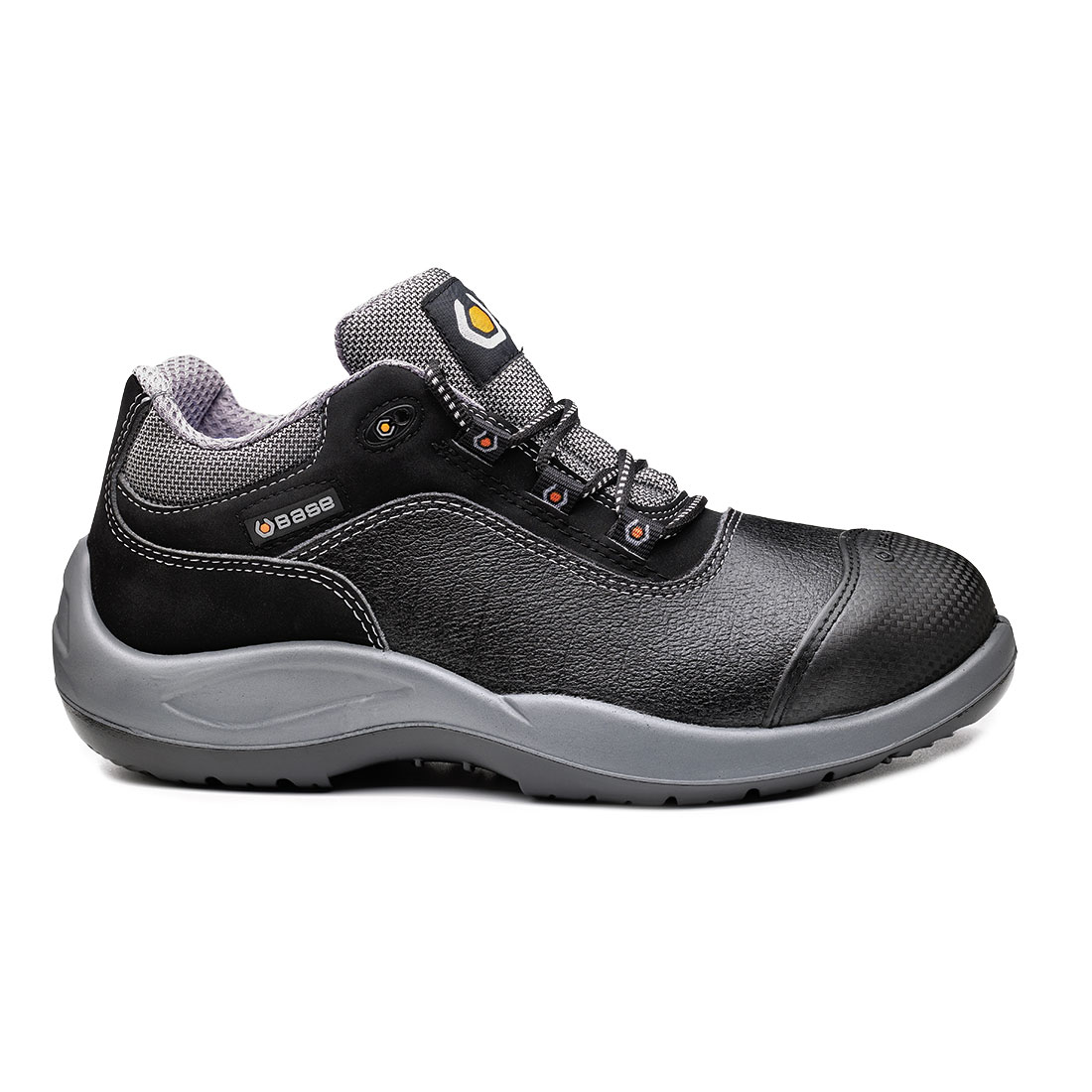 BASE B0118 Unisex Black Steel Footwear, UK 6.5, EU 40