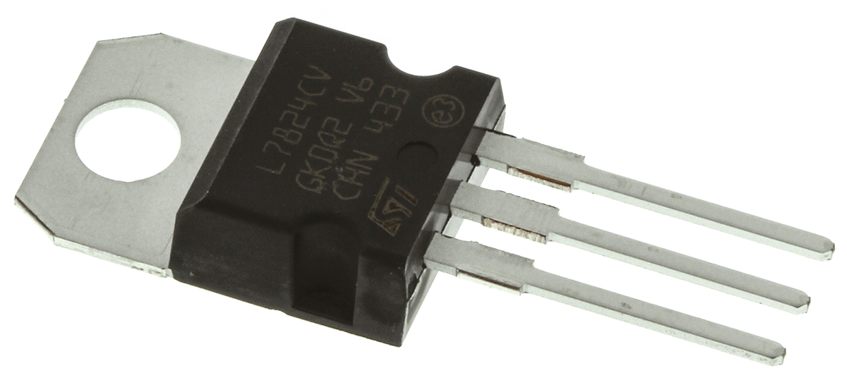 l7824cv STMicroelectronics L7824CV, 1 Linear Voltage, Voltage Regulator 1.5A, 24 V 3-Pin, TO-220
