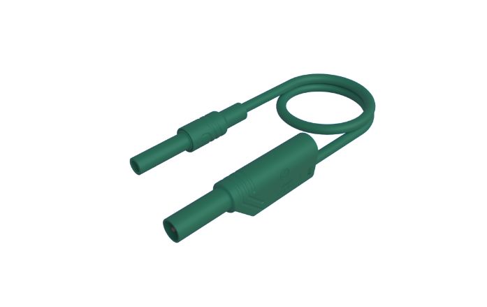 Hirschmann Test & Measurement Test lead, 32A, Green, 500mm Lead Length