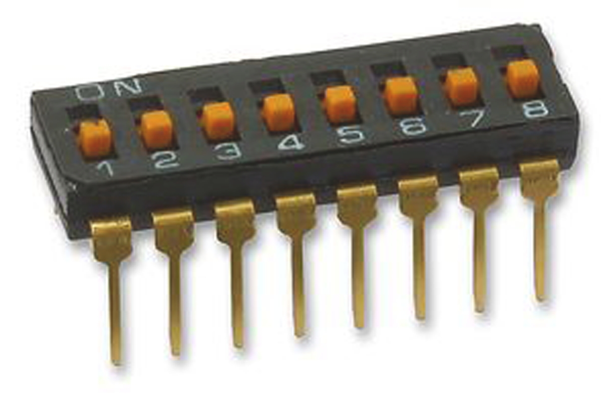 Omron 8 Way Through Hole DIP Switch 8P