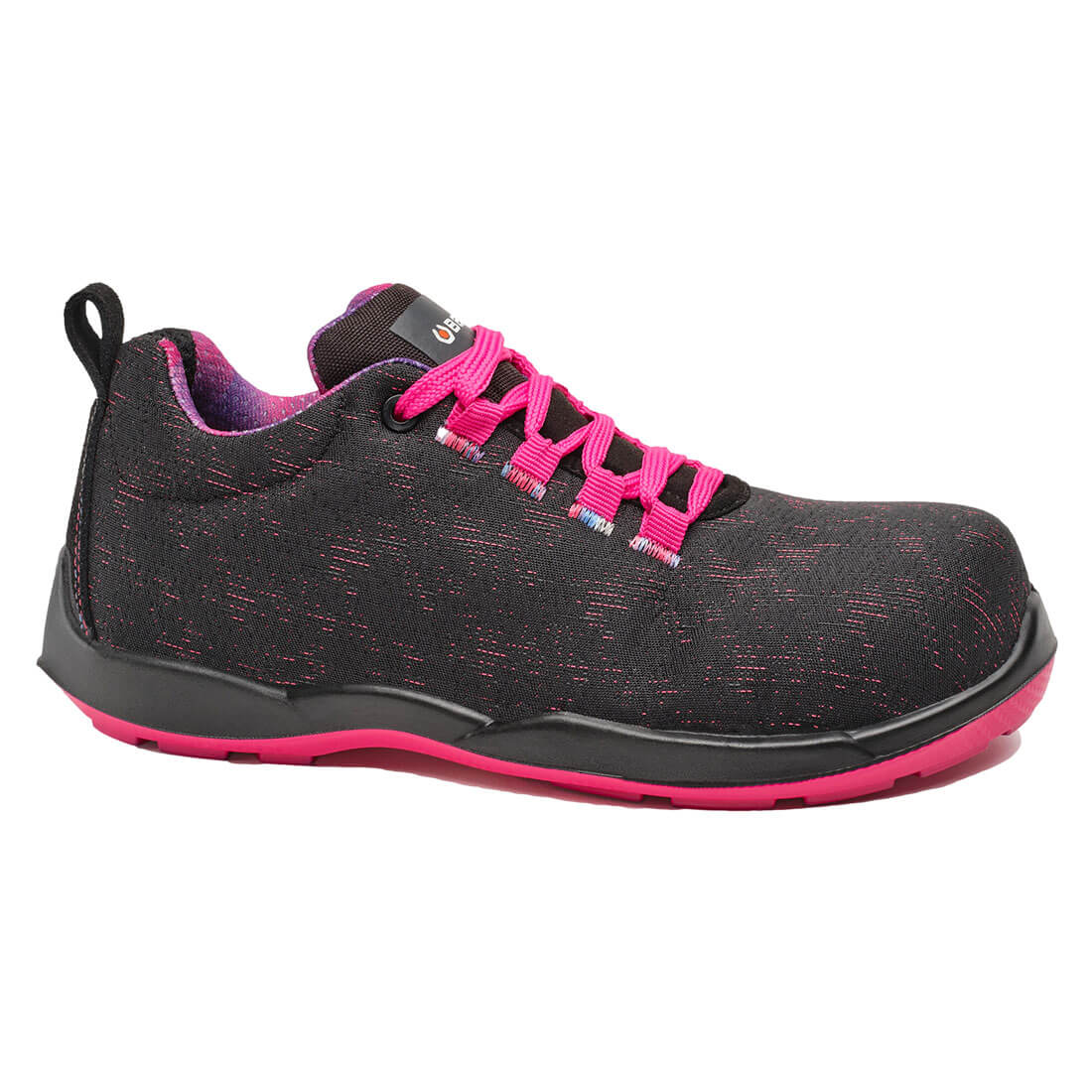 BASE B0677C Female Black, Fuchsia Metal Free Shoe, UK 6, EU 39
