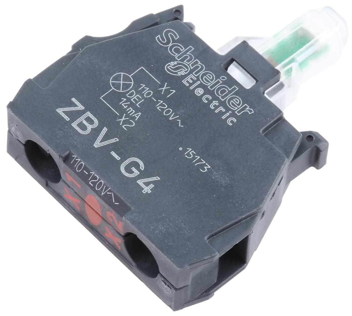 zbvg4 Schneider Electric Harmony XB Light Block LED Red Screw terminal