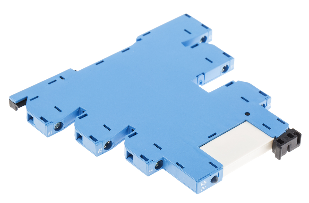 394100065060 Finder 39 Series Interface Relay, DIN Rail Mount, 6V ac/dc Coil, SPDT, 1-Pole