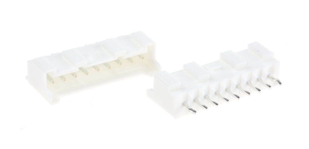 JST PA Series Straight Through Hole PCB Header, 9 Contact(s), 2 mm Pitch, 1 Row, Shrouded