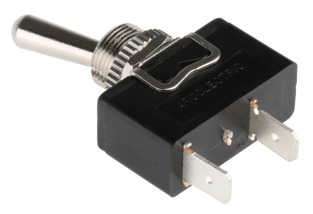 c3900baaaa Arcolectric (Bulgin) Ltd Toggle Switch, Panel Mount, On-Off, SPST, Tab Terminal, 250V ac