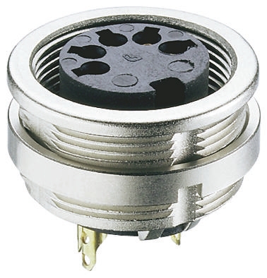 Lumberg 7 Pole Din Socket, DIN EN 60529, 5A, 60 V ac IP68, Female, Panel Mount