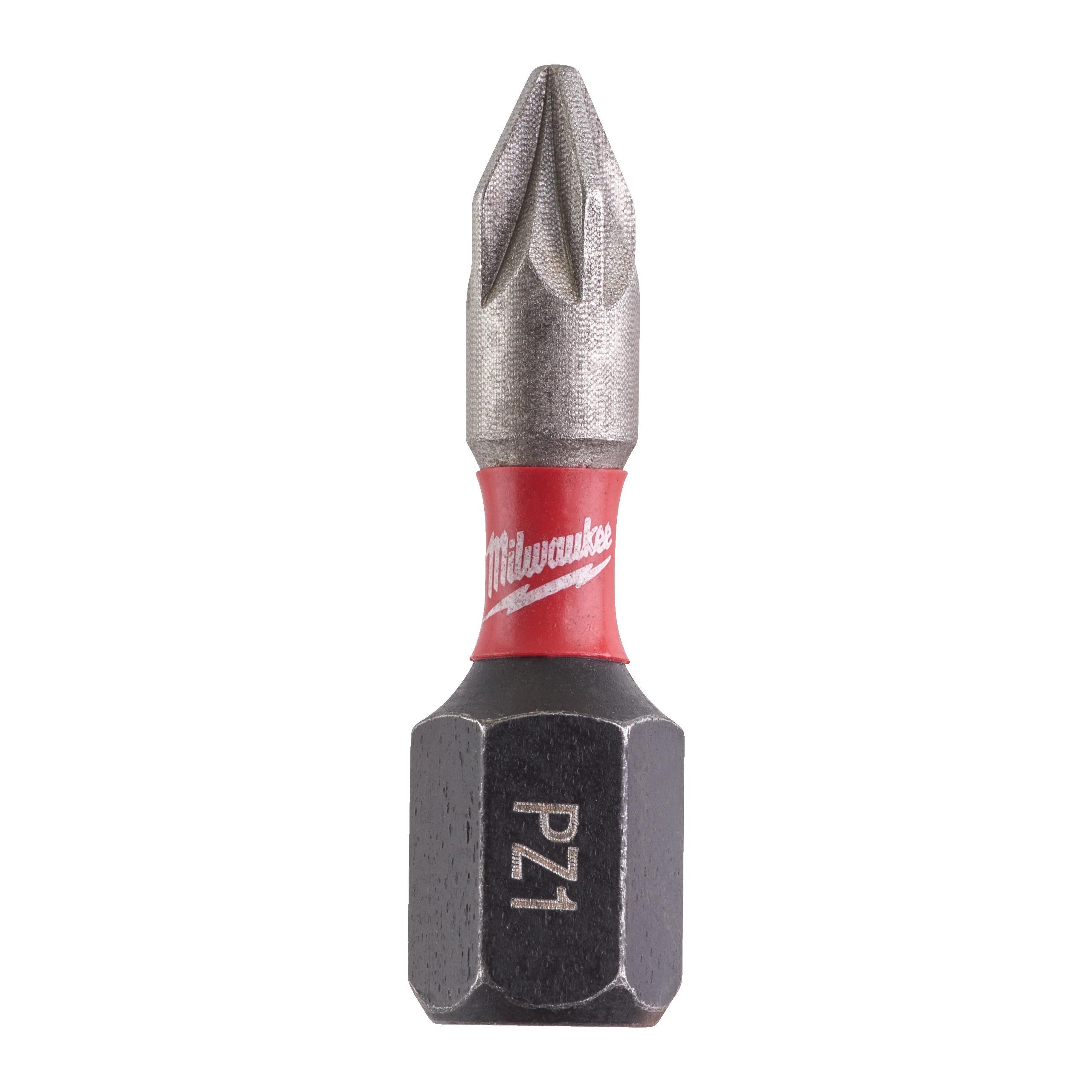 Milwaukee Hexagon Screwdriver Bit Set, 25 mm Tip, Hex Drive, 25 mm Overall