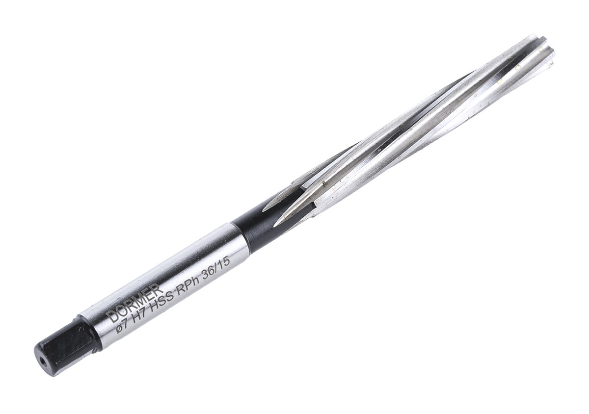 b10070 Dormer 7 mm x 40mm x 107mm HSS Spiral Square Hand Reamer