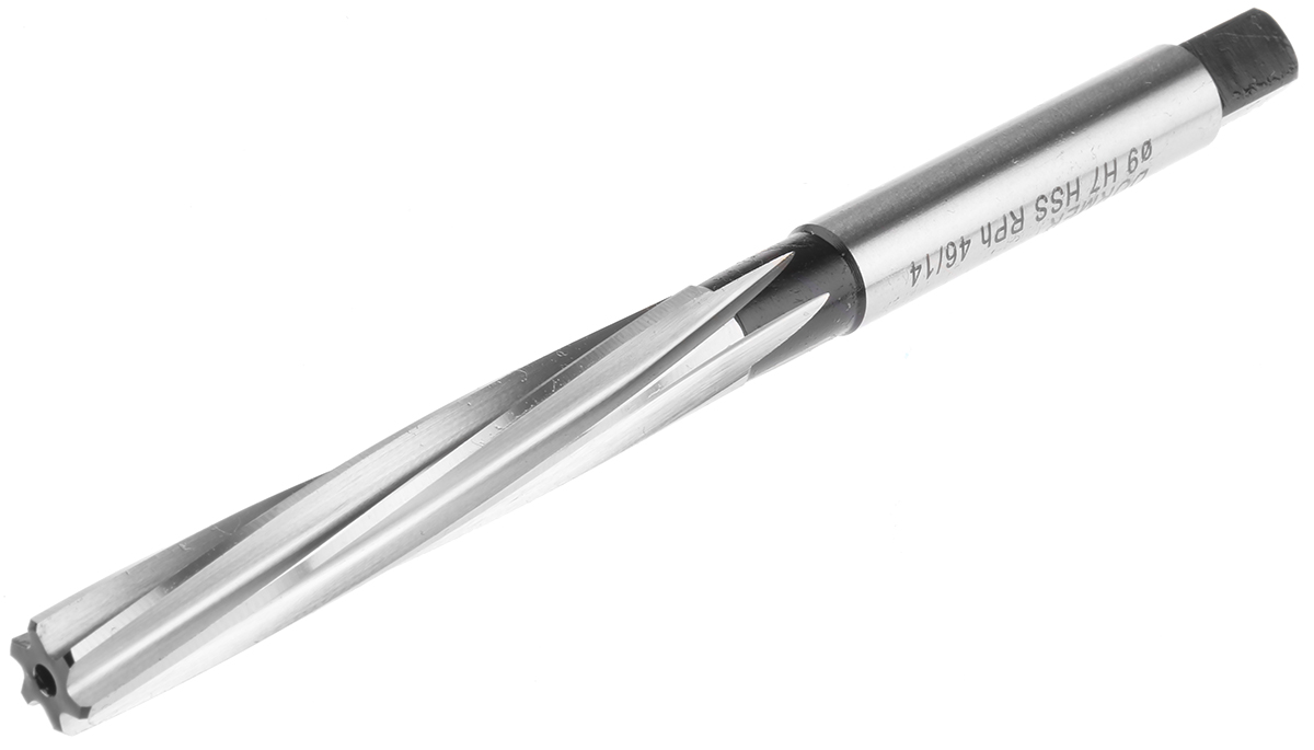 Dormer 9 mm x 40mm x 124mm HSS Spiral Square Hand Reamer