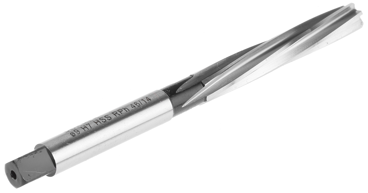 b10090 Dormer 9 mm x 40mm x 124mm HSS Spiral Square Hand Reamer