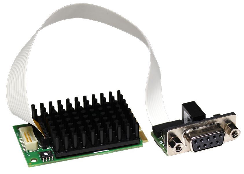 Hilscher 1 Mini PCI Express D-sub, 9 Pin Serial Card