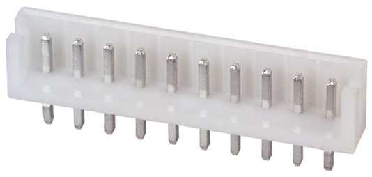 JST EH Series Straight Through Hole PCB Header, 10 Contact(s), 2.5 mm Pitch, 1 Row, Shrouded