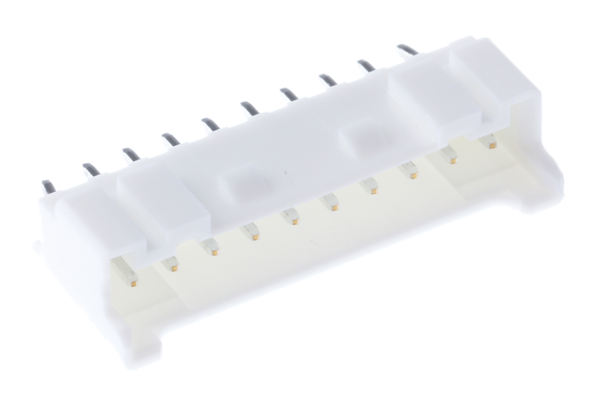JST PA Series Straight Through Hole PCB Header, 10 Contact(s), 2 mm Pitch, 1 Row, Shrouded